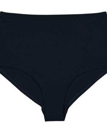 Ropelli Black Supima Cotton Hi-Waist Panty – Soft & Supportive Comfort